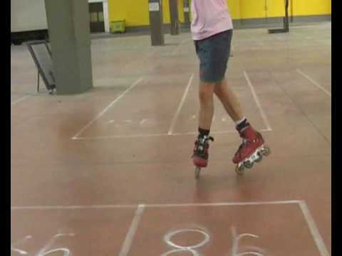 Inline slides - Acid backward with one or both skates on one wheel